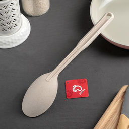 Цена за 2 шт. Ложка гарнирная Доляна Беж, 28,5 см, цвет бежевый  фото 2