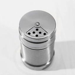 Солонка «Металлик», 280 мл, 6.3×10.5 см, нержавеющая сталь, серебристая