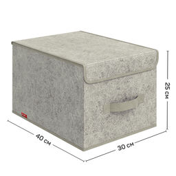 Короб стеллажный с крышкой, большой, 30*40*25 см, MONET MORNING, шт - Valiant фото 2