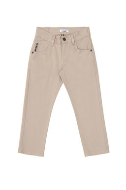 Темно-бежевые брюки из плотной ткани для мальчика Неожиданная скидка в корзине - U.s. polo assn фото 2