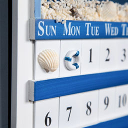 Настенный календарь вечный Морской стиль, дерево, 5628 см - Simaland фото 4