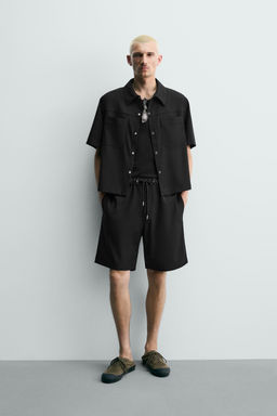 BERMUDA T?CNICA RELAXED FIT / Negro