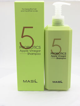 MASIL - ШАМПУНЬ ДЛЯ ВОЛОС И КОЖИ ГОЛОВЫ С ЯБЛОЧНЫМ УКСУСОМ 5 PROBIOTICS APPLE VINEGAR SHAMPOO, 500 ML  фото 3