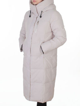 8321 LT. BEIGE Пальто зимнее женское (200 гр. холлофайбер)