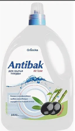Средство для мытья посуды "ANTIBAK de LUXE" Бамбук и Олива (3,3л)