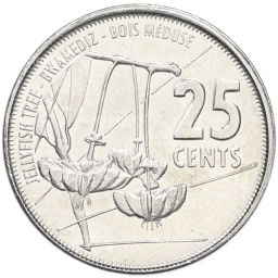 Монета 25 центов 2016 года Сейшелы