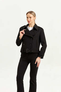 Полупальто женское демисезонное 25999 (пепельный/ёлочка) - Kankan фото 46