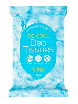 Socool Deo Tissues - Салфетки дезодорирующие с охлаждающим эффектом, 15 шт