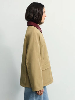 Куртка оверсайз с акцентным воротником ZR2604102209-63 / Zarina  фото 6