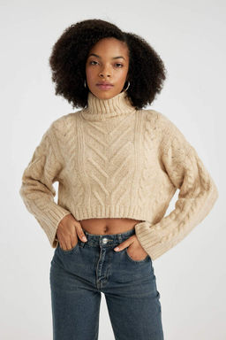 Свитер стандартного кроя с полуводолазкой