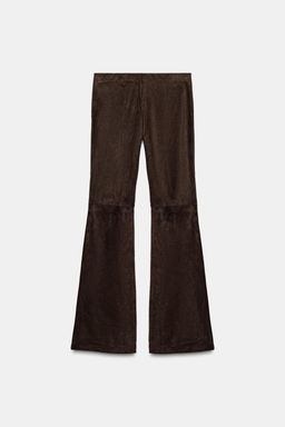 FLARE TROUSERS WITH TIE DETAIL