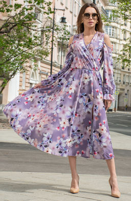 Романтичное платье сиреневый