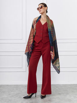 Палантин с рисунком