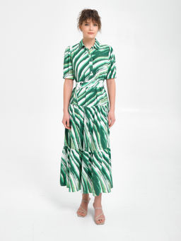 Платье ярусное из вискозы - Marchello marchellini фото 4