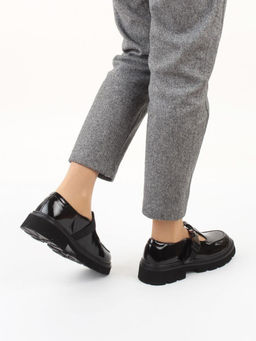 06-DLG06-2 BLACK Туфли женские (натуральная кожа)