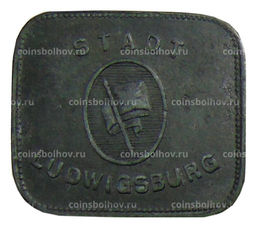 Монета 50 пфеннигов 1917 года Германия Нотгельд Людвигсбург