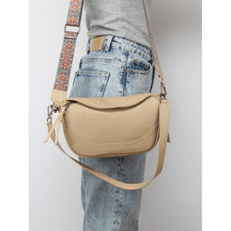 Сумка женская натуральная кожа GU 2066-6332, 1отд, плечевой ремень, бежевый SALE 259968 - Adelia фото 10