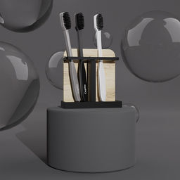 Аксессуары для ванной Агат, 4 предмета: дозатор, мыльница, 2 стакана, чёрные - Simaland фото 11