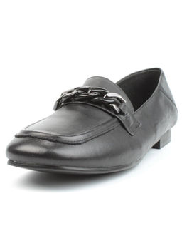 03-DCO117-1 BLACK Лоферы женские (натуральная кожа)