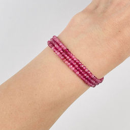 Бусины для украшений из розового Турмалина 39 см