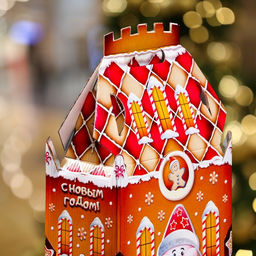 Цена за 5 шт. Подарочная коробка Пряничный 16,7 х 10,1 х 34,5 см - Simaland фото 10