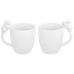 Набор 2 кружек 350 мл 12*8,5*11,5 см "Кролики"