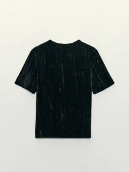 Футболка с коротким рукавом из бархата / Zarina