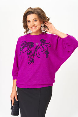 Костюм Michel Chic 1407 пурпурный, черный фото 2