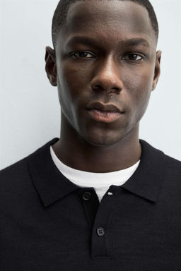 100% WOOL KNIT POLO SHIRT - Zara фото 6