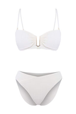 Ekru Straplez Kapl_ Dokulu Aksesuar Detayl_ D___k Bel Brazilian Bikini Tak_m_ TBESS26BT00136 - Trendyolmilla фото 5