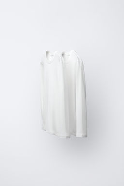 6-14 YEARS/ 2-PACK OF RIBBED T-SHIRTS