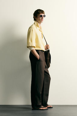 CAMISA POLO ALGOD?N - LINO / Lima - Zara фото 4