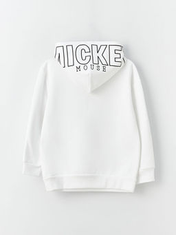 Mickey Mouse Bask?l? Uzun Kollu K?z ?ocuk Hoodie - Waikiki фото 2