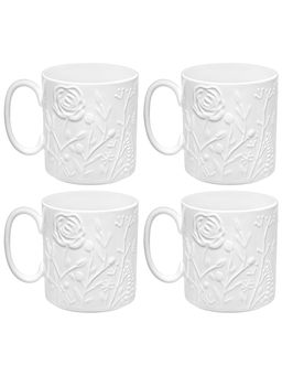 Набор кружек 6 пр. 380 мл 12*8,5*37,5 см "Полевые цветы" на бамбуковой подставке