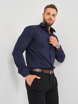 Сорочка мужская длинный рукав CASINO c240/157/d.nav/Z  фото 5