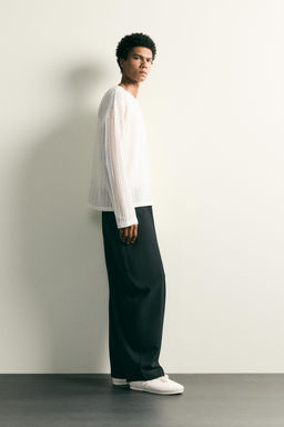 PANTAL?N FLUIDO BALLOON FIT / Negro - Zara фото 4