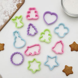 Формы для печенья новогодние Доляна Праздник, набор 12 шт., пластик, МИКС