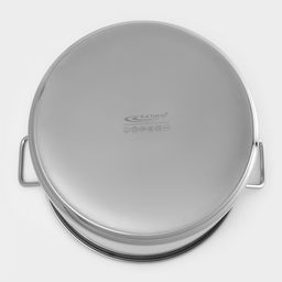 Котёл Катунь «Общепит», 30 л, d=40 см, h=28 см, с крышкой, капсульное дно, индукция, нержавеющая сталь, хромированная