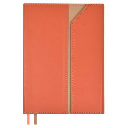 Ежедневник недатированный ESCALADA, А5, 160 л., арт. 67212/ 15 КАВЕТТИ КОРАЛЛОВЫЙ (кожзам: 150x211