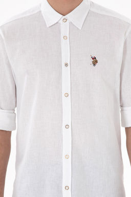 Erkek Beyaz Uzun Kollu Basic G_mlek Sepette S_rpriz _ndirim - U.s. polo assn фото 6