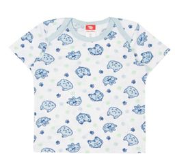 CRB wear/CAN 61780 Футболка ясельная, голубые котята/Ex.Cherubino