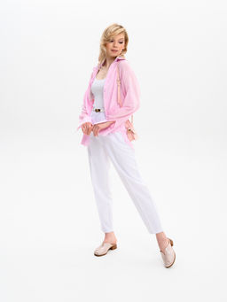 Сабо 3200.25294br.Розовый ибица+коричневый