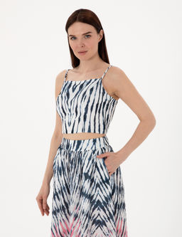 _ndigo Crop Top Bluz