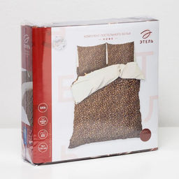 Постельное бельё Этель 2 сп. Кофе 175х215 см, 200х220 см, 70х70 см - 2 шт, 100% хлопок, бязь  фото 4