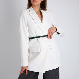 Ремень женский, ширина 1 см, пряжка металл, цвет зелёный - Simaland фото 2