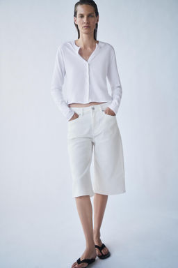 CAMISETA ALGOD?N 100% BOTONES / Blanco