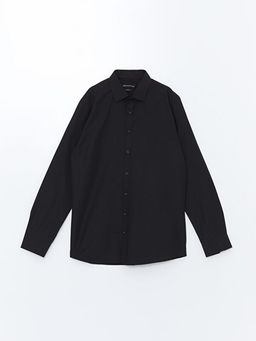 Slim Fit Uzun Kollu Poplin Erkek G?mlek
