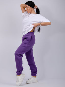 Джоггеры Мистерия 5, футер 3-х нитка начес - Малина фото 11