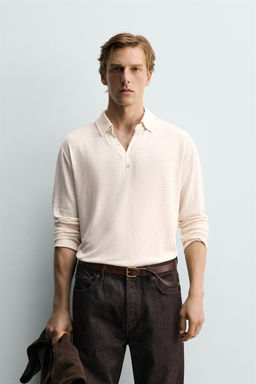 POLO RELAXED FIT VISCOSA - LINO / Rosa - Zara фото 2