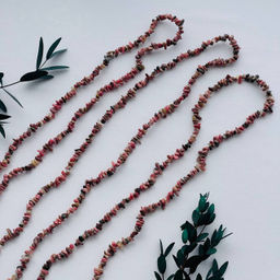 Бусины для украшений из Родонита крошка